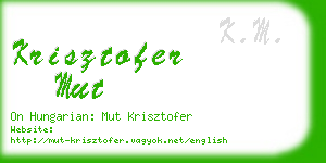 krisztofer mut business card